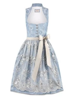Dirndl "Odina" In Hellblau/ Hellgrau