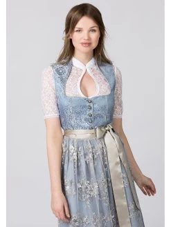 Dirndl "Odina" In Hellblau/ Hellgrau -Damenmodegeschäft stockerpoint dirndl odina in hellblau hellgrau 4