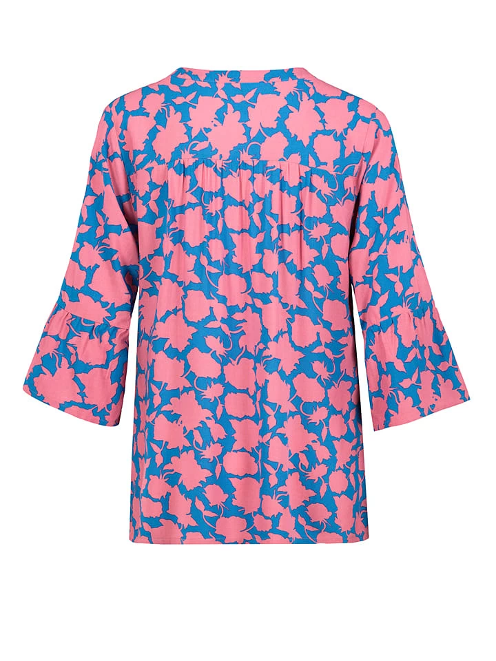 SUBLEVEL Bluse In Rosa/ Türkis 2 SUBLEVEL Bluse In Rosa/ Türkis – Bild 2