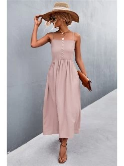 Kleid In Rosa -Damenmodegeschäft sweet summer kleid in rosa 5