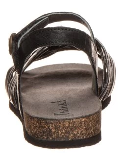 Think! Leder-Sandalen In Schwarz -Damenmodegeschäft think leder sandalen in schwarz 2