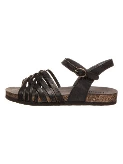 Think! Leder-Sandalen In Schwarz