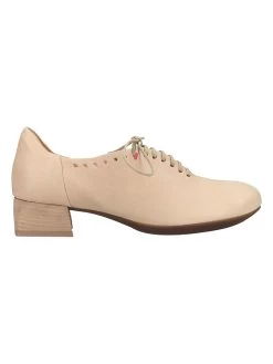 Think! Leder-Schnürschuhe In Beige -Damenmodegeschäft think leder schnurschuhe in beige 2