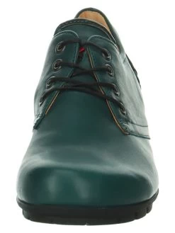 Think! Leder-Schnürschuhe "Menscha" In Dunkelgrün -Damenmodegeschäft think leder schnurschuhe menscha in dunkelgrun 2