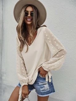 Bluse In Apricot -Damenmodegeschäft tina bluse in apricot 2