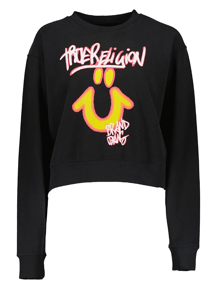 True Religion Sweatshirt In Schwarz 1 True Religion Sweatshirt In Schwarz