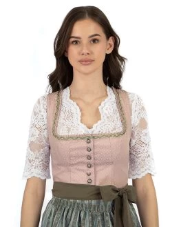 Dirndl In Altrosa/ Oliv -Damenmodegeschäft turi landhaus dirndl in altrosa oliv 2
