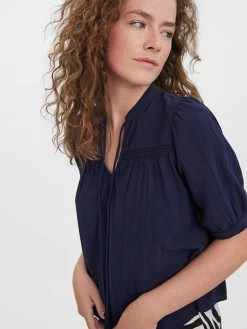 Vero Moda Bluse "Pretty" In Dunkelblau 8 Vero Moda Bluse "Pretty" In Dunkelblau -Damenmodegeschäft vero moda bluse pretty in dunkelblau 3