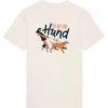 T-Shirt Die Mit Dem Hund Geht In Eierschale